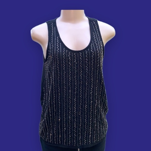 Olive & Oak beaded‎ Sleeveless Blouse tank top